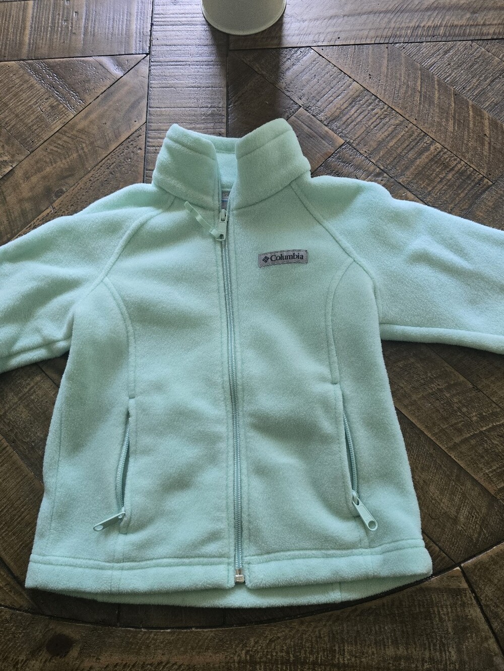 Kid's Columbia Light Teal Fleece Jacket